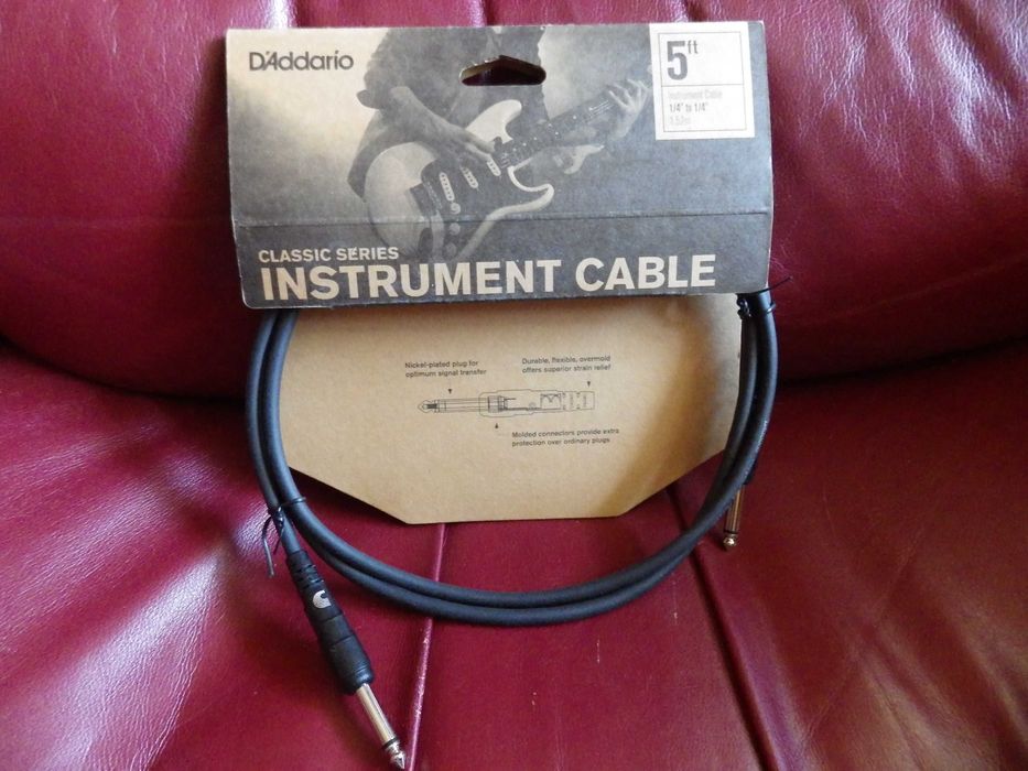 INSTRUMENT CABLE Kabel Gitarowy D'ADDARIO PW-CGT-05 Długość 1,52m
