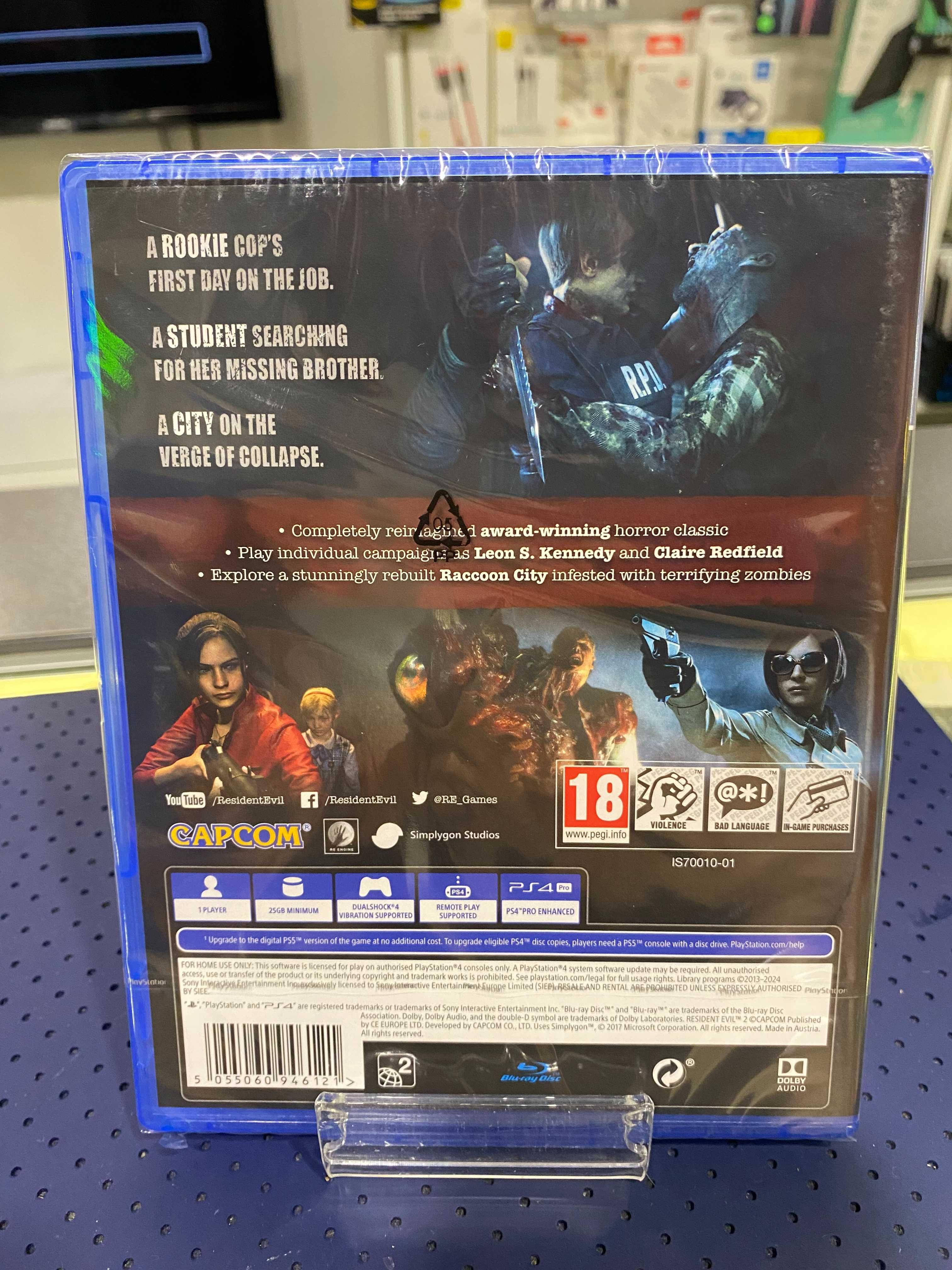 Resident Evil 2 Ps4 (NOWA)