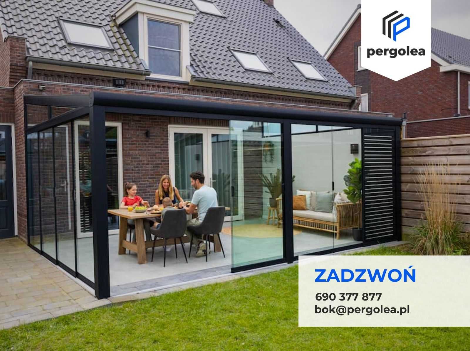 Szklany OGRÓD ZIMOWY 4x3 z Montażem Weranda Aluminiowa Zadaszenie HIT!