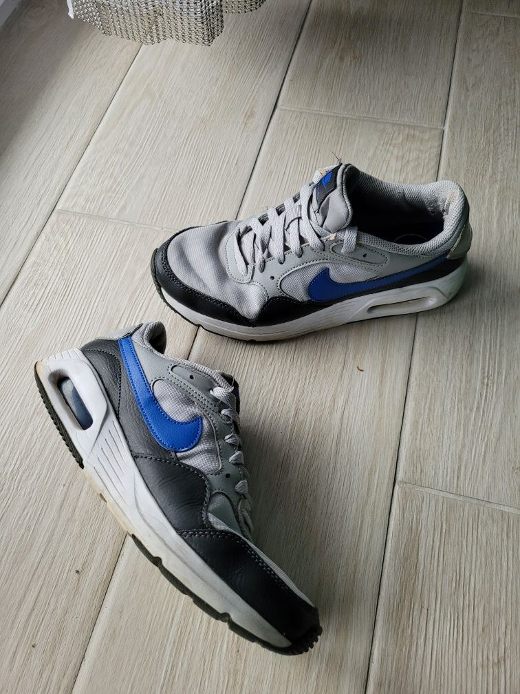 Szaro czarne męskie buty do kostek na wiązanie Nike Air Max SC 40