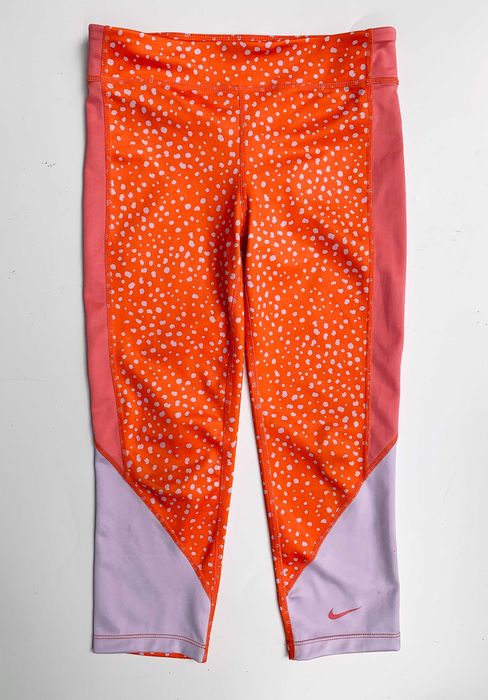 Spodenki Kolarki Rybaczki Nike 146 156 cm Pomarańczowe Wzorki 11 12