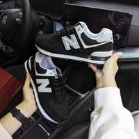 Чоловічі кросівки New Balance чорні з білим