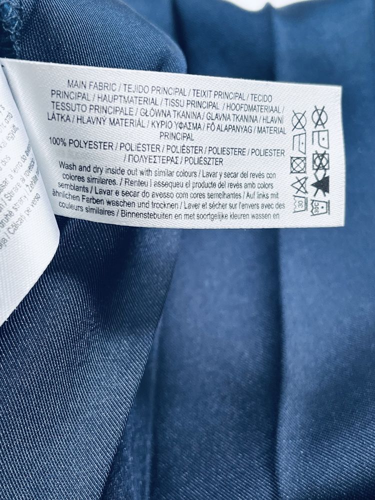 Spódnica plisowana granatowa asymetryczna Primark