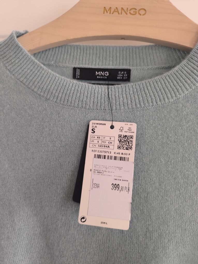 Kaszmirowy sweter damski S