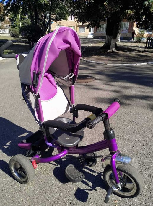 Дитячий триколісний велосипед з батьківською ручкою M&G Techno