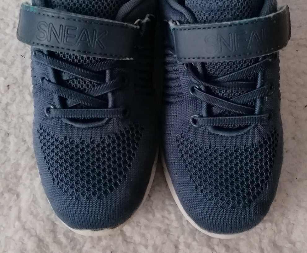 Lekkie Buty Sportowe Chłopięce na Rzepy Sneak r. 32 wkładka 20,5 cm