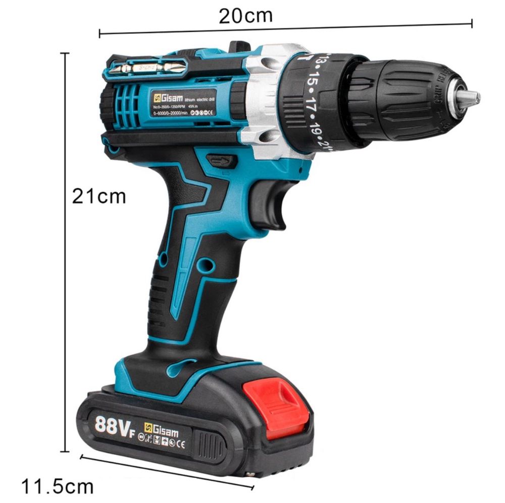 Máquina de Furar/Aparafusar com acessórios