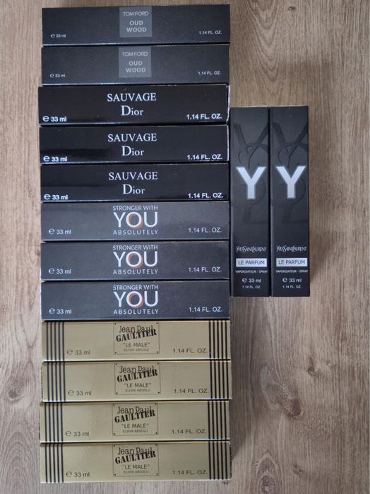 Perfumetki różne rodzaje 33 ml