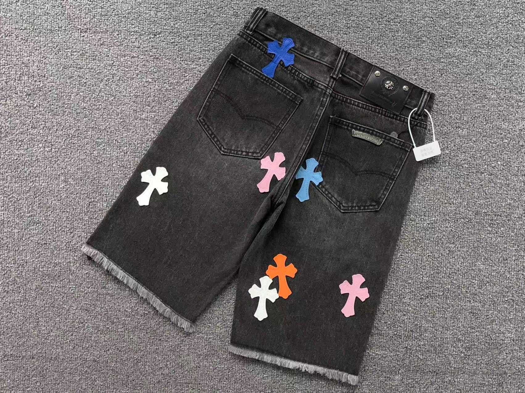 Джинсові шорти Chrome Hearts шорты Хром Хартс