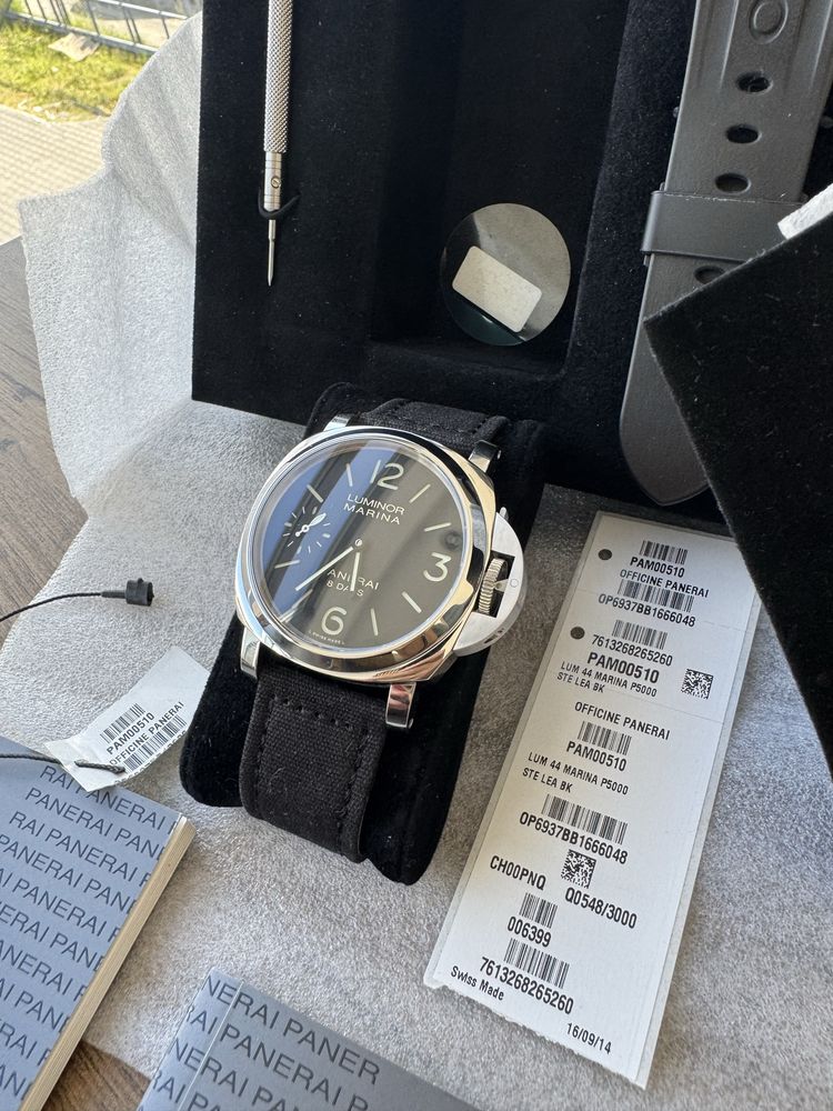 Panerai 00510 full set, super stan, sandwitch dial