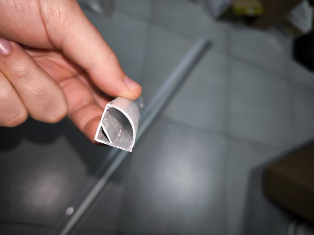 Calha fita LED alumínio opaco 1m
