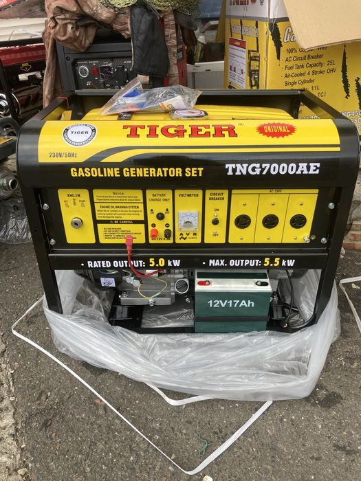 Генератор 3квт газ/бензин Tiger TNG3500a Медная обмотка РАСПРОДАЖА