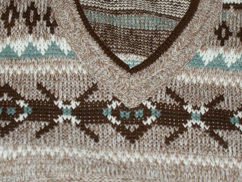 Vintage Kononowicz sweter serek alt oldschool XL