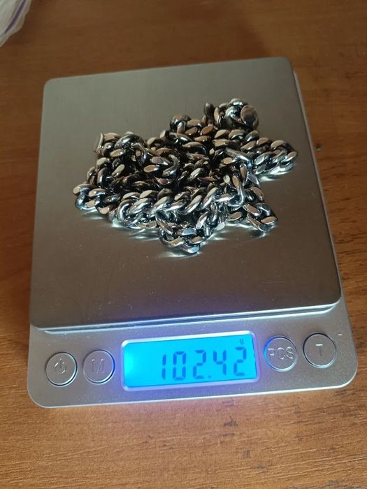 Fio da prata e pulseira de 925. Novo