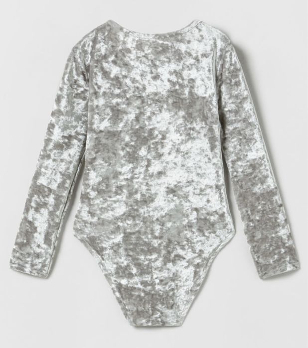 Оксамитове боді сірого кольору Zara