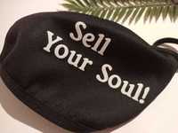 Многоразовая защитная маска с забавным принтом Sell Your Soul, новая