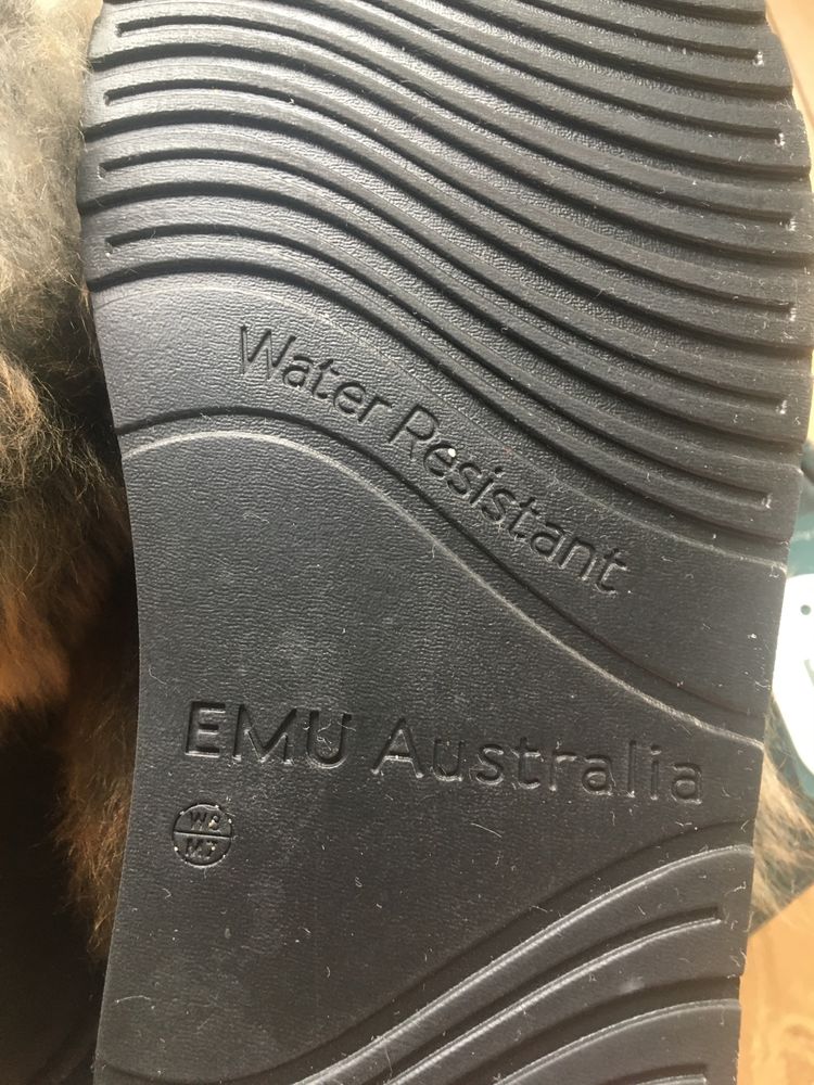 Emu Australia 39 czarne z futerkiem