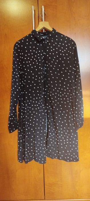 Koszula sukienka tunika zapinana na guziki
Długość 95 cm
Szerokość pod