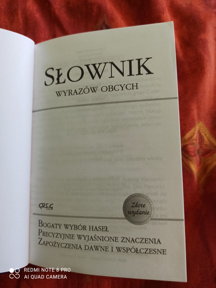 Słownik wyrazów obcych wydanie kieszonkowe