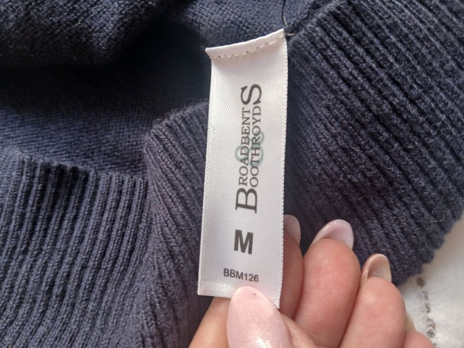 Sweter z Kaszmirem Granatowy M