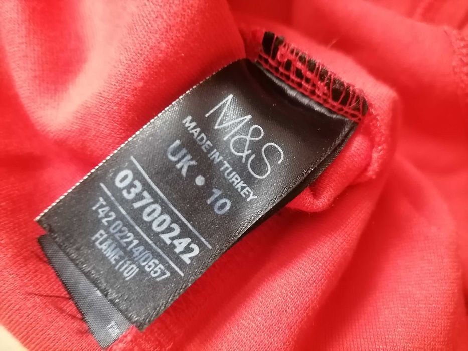Czerwona sukienka m&s