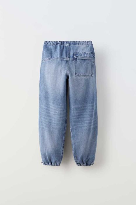 Джинси парашути  карго ZARA з карманами 6, 7, 8, 9 р