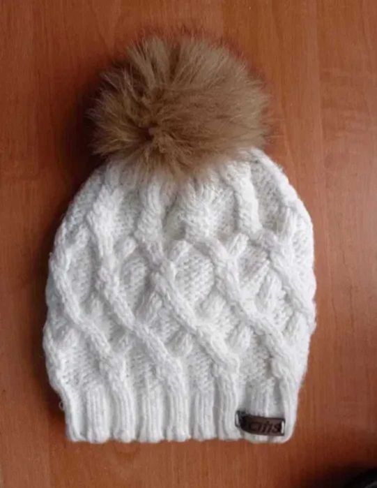 Шапка зимняя на девочку 7 - 12 лет