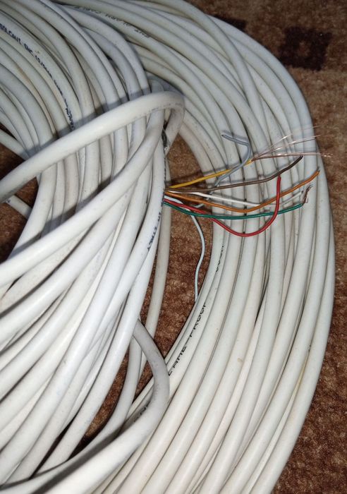 Провід 2*0,4 8*0.22 unscreened CCA відеокамер VGA 12В кабель сигнальни