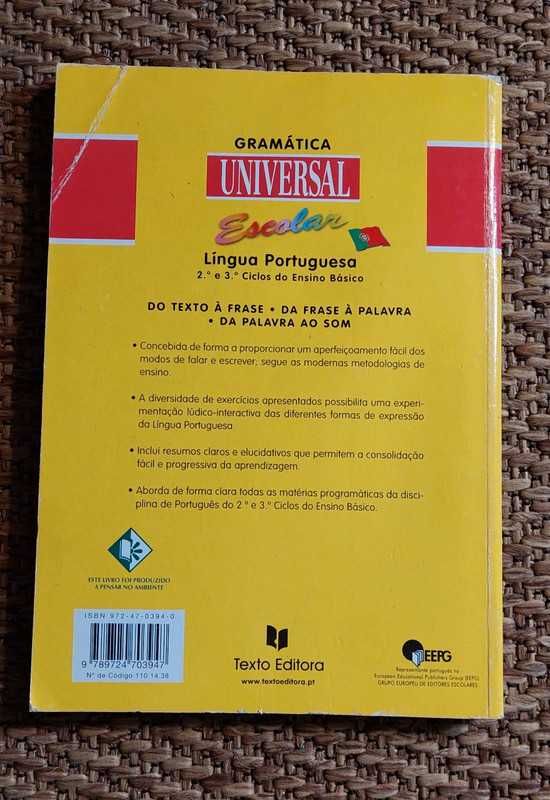 Gramática - Língua Portuguesa 2° e 3° Ciclos do Ensino Básico