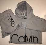 Calvin Klein Set komplet bluza i spodenki szare