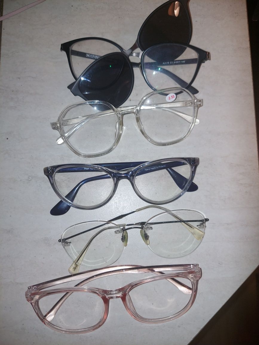 Oprawki okularów z szkłami