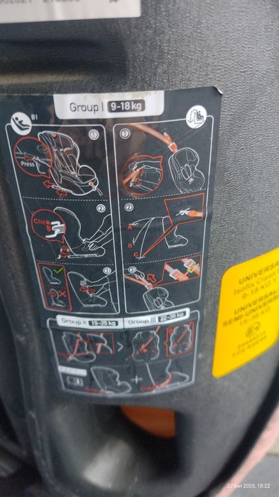 Fotelik kinderkraft od 9 do36 kg