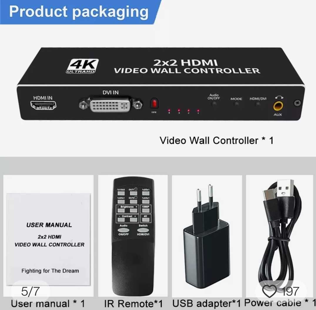 Switches HDMI / DVI - Processador Vídeo Multi Tela