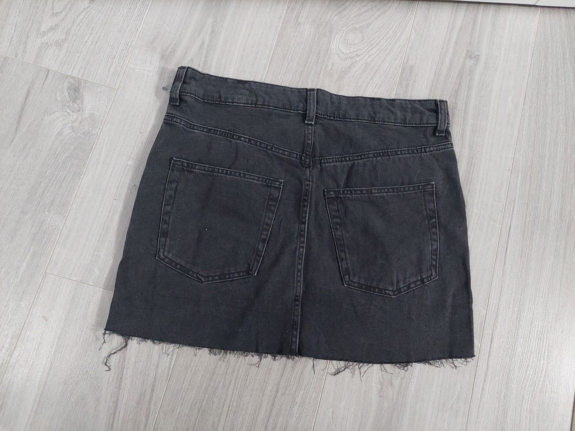 Czarna Denim Jeans spódniczka dżinsowa H&M r. S