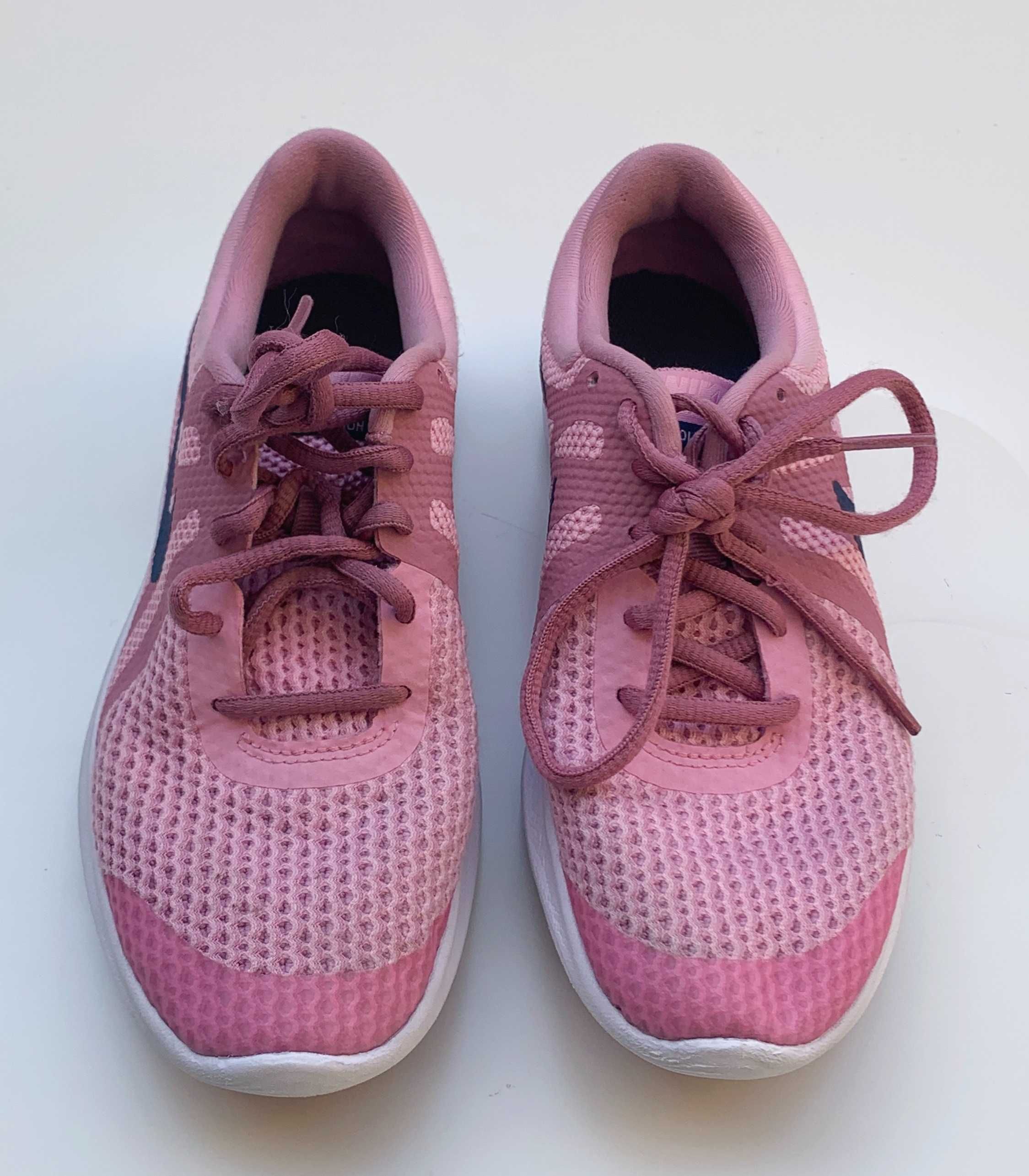 Buty Sportowe Nike 35,5 Różowe Róż Pudrowy Snakersy