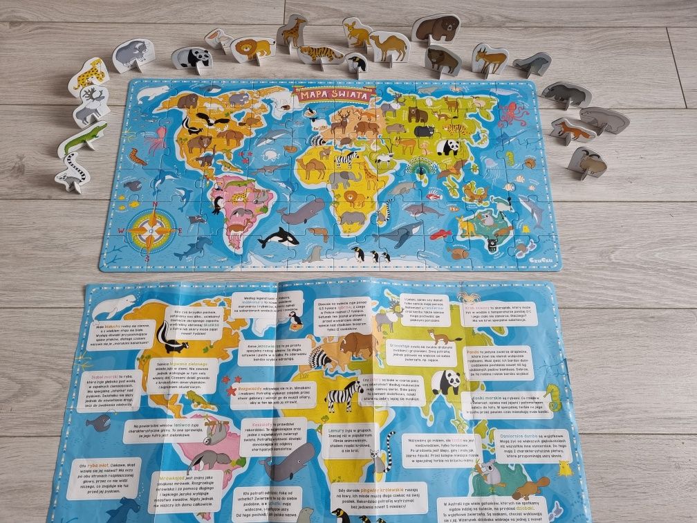 Puzzle Czu Czu Mapa świata