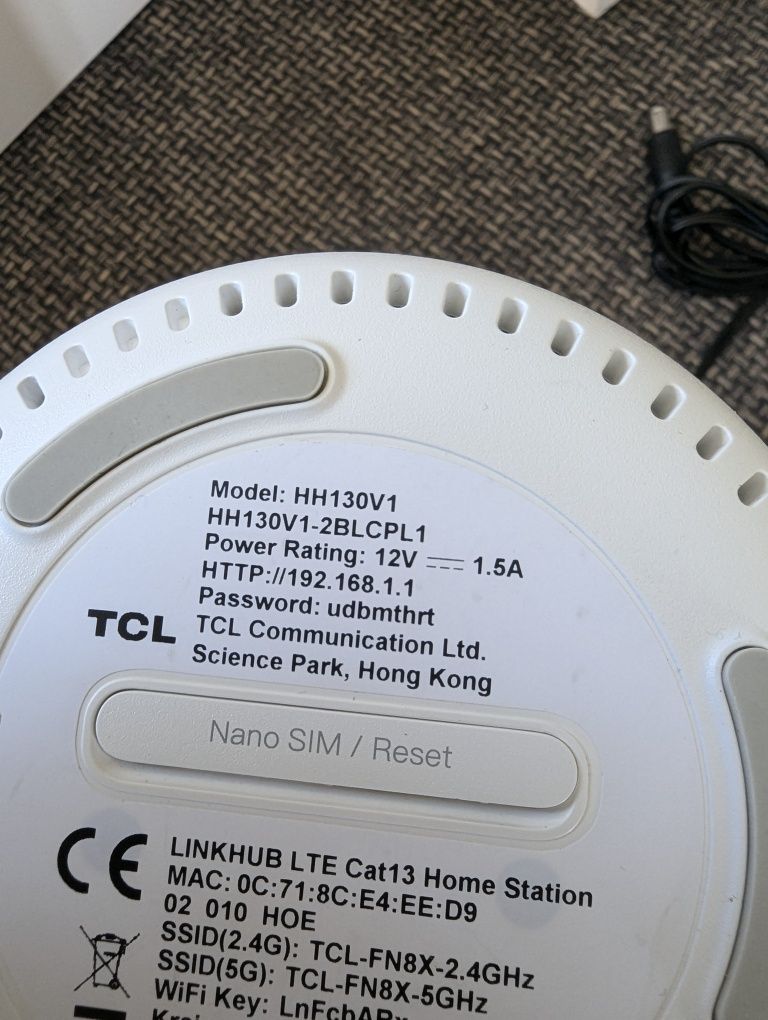 TCL LinkHub router LTE cat 13 4G+ modem 600 Mbps wifi SIM gwarancja
