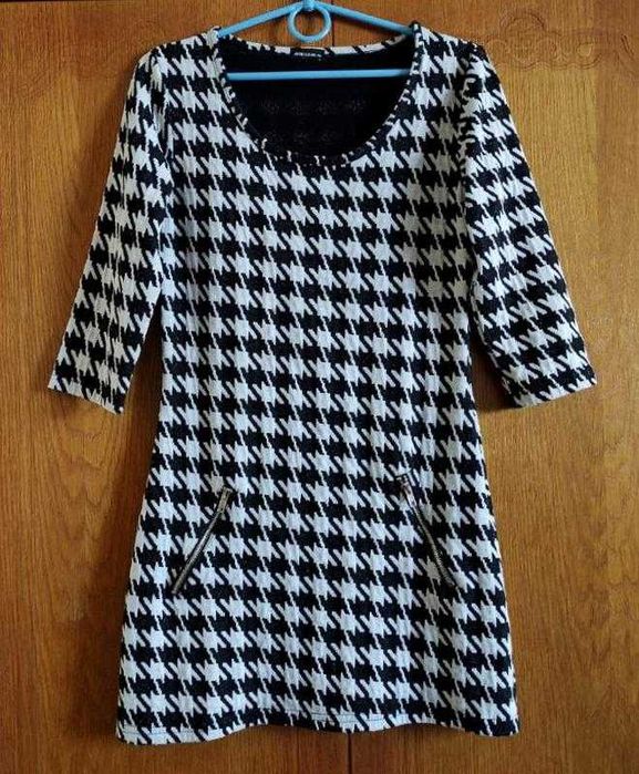 р. S/M Трикотажна сукня гусяча лапка плаття тепле