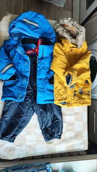 Дитяча тепла демісезонна куртка та комбінезон 86 см
