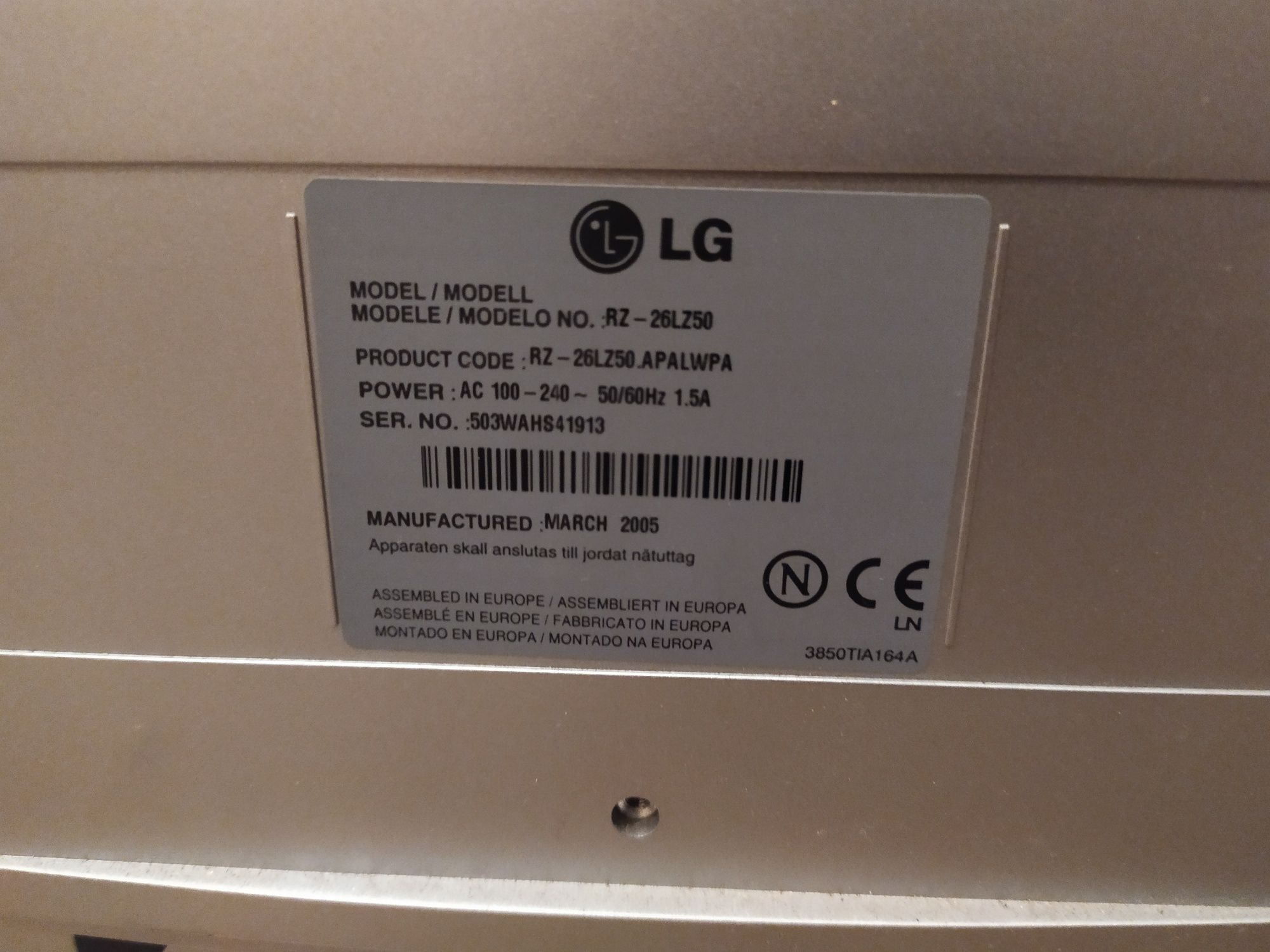 Televisão LG 26" para peças ou reparação