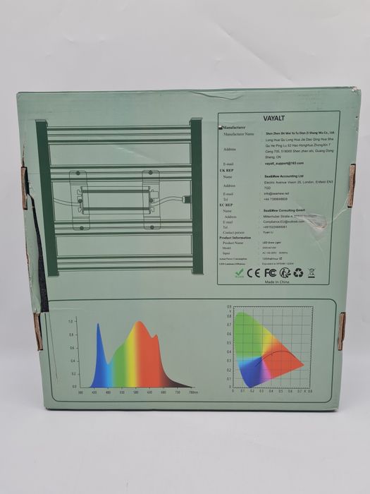 Lampa LED do uprawy roślin pełne spektrum światła funkcja ściemniania
