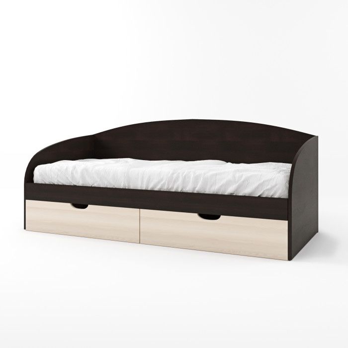 Кровать с ортопедическим матрасом и выдвижными ящиками 190*80