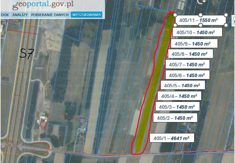 Działka na sprzedaż - Wola Gutowska gm. Jedlińsk