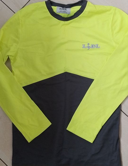 Koszulka damska/męska do pracy BHP T-shirt czarny+żółty odblask 100%
