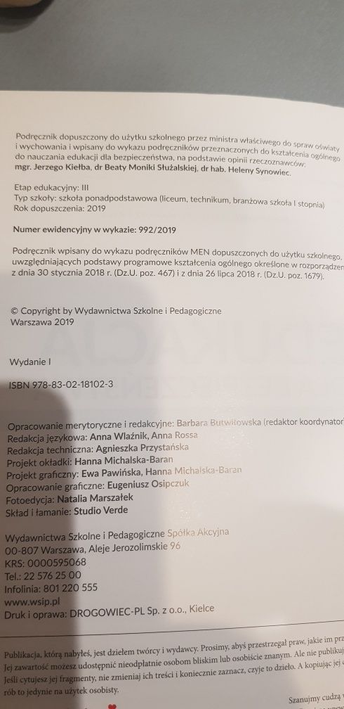 Podręcznik do Edukacji i bezpieczeństwa