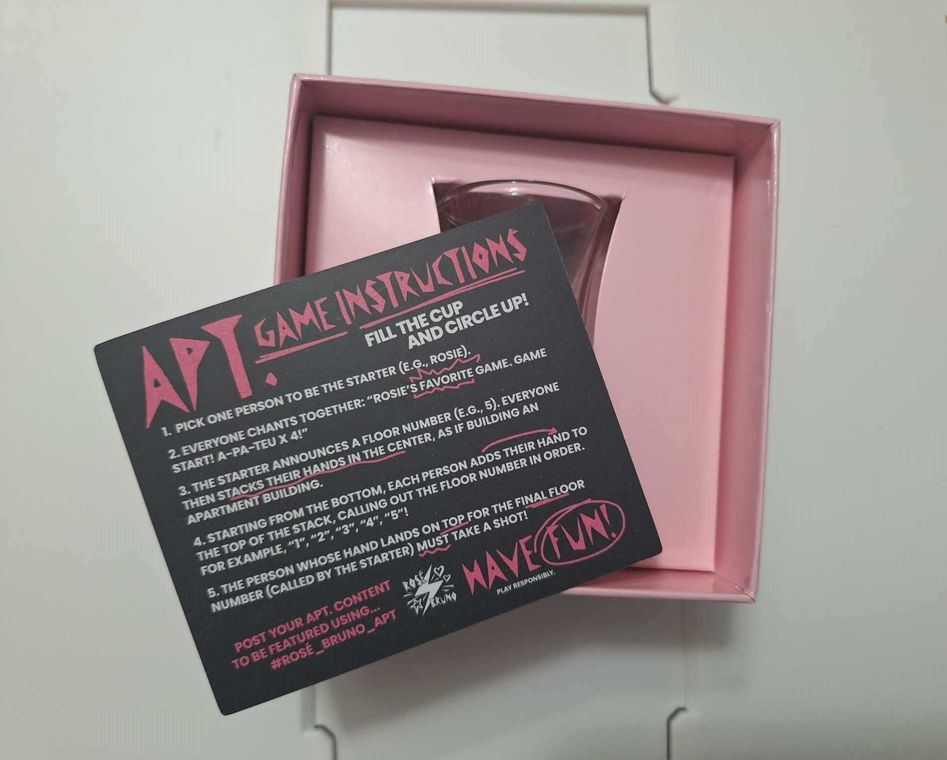 Rosé [Rosie] APT. Shot Glass Set A