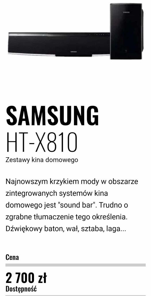 Zestaw kina domowego SAMSUNG