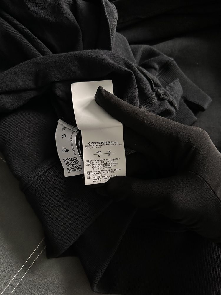 Худі Off-White Double Layered Black Hoodie