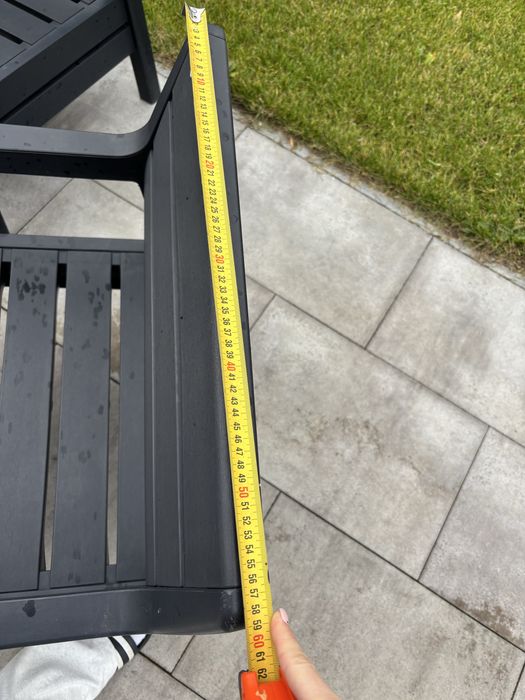 Meble ogrodowe antracyt