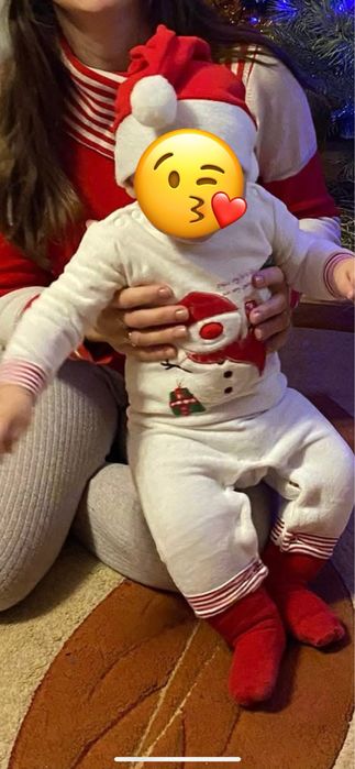 Новорічний чоловічок сніговик боді велюр 68-74